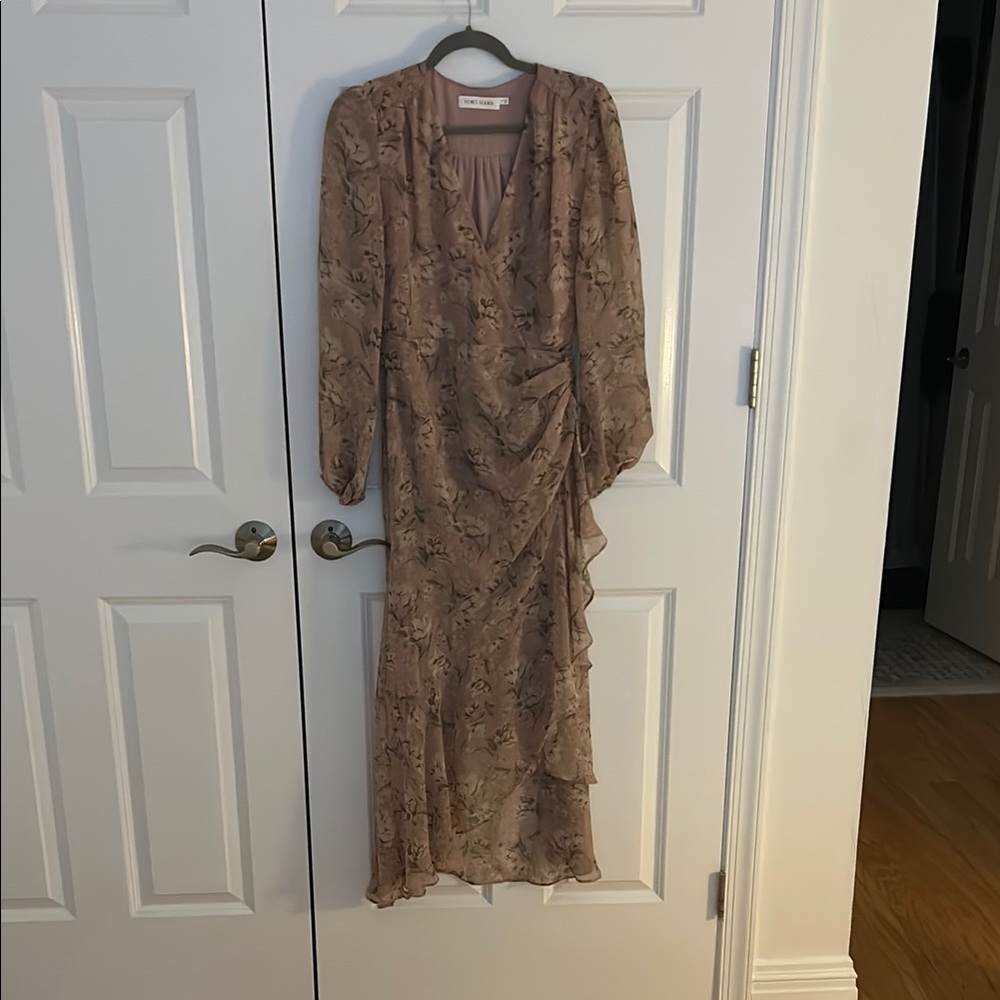 Nordstrom Pink Asymmetrical Ruched Gown